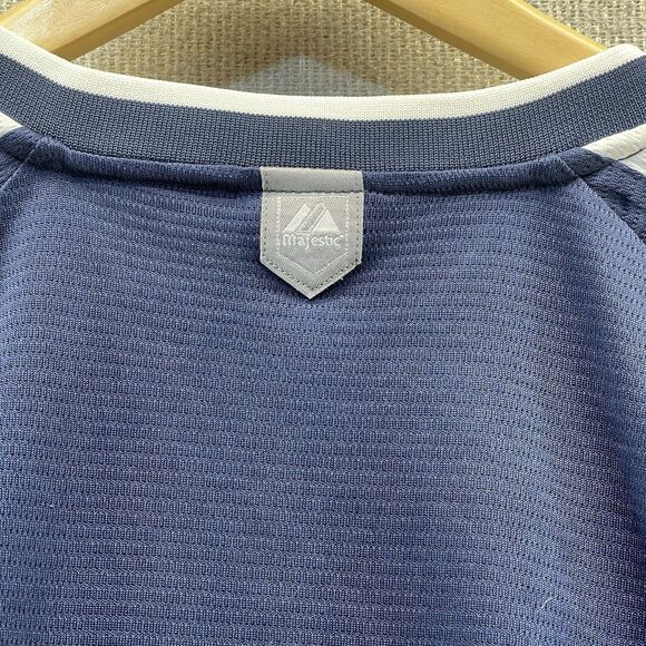 Majestic Detroit Tigers Old English D Stitch Baseball Jersey VTG 90s Men's XL - Picture 4 of 8